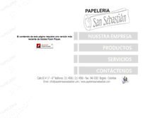 Tablet Screenshot of papeleriasansebastian.com